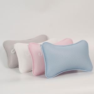 3D Mesh Head and Shoulder Support Bath Pillow Breathable Washable Bathtub Pillow for Bath Room