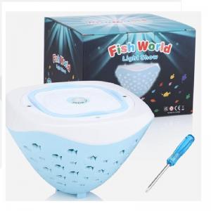 LED IP68 Outdoor RGB Underwater Floating Fish Projection Light Baby Bathing Diving Pool Fountain Swimming Aquarium Spa Light