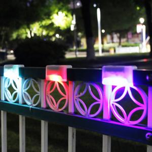 LED Solar Stair Fence Step path Light Outdoor lamp For Garden Yard