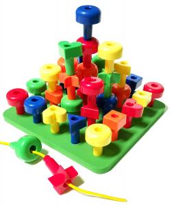Hot Sale Toy Wholesale Color Sorting Peg Board Toddler Toys Educational Board Game Toys