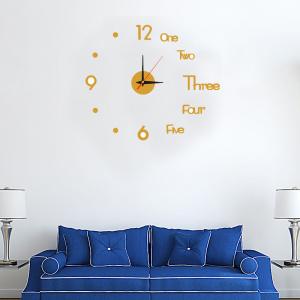 3D Wall Clock DIY Removable Wall Clocks EVA Foam Acrylic Mirror for Bedroom Home Decor