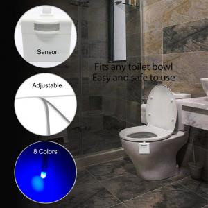 Smart Motion Sensor Toilet Seat Night Light 8 Colors Waterproof Backlight For Toilet Bowl LED Luminaria Lamp WC Toilet Light